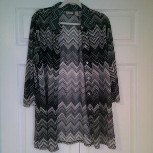 Chico's sheer blouse size 3/ xl